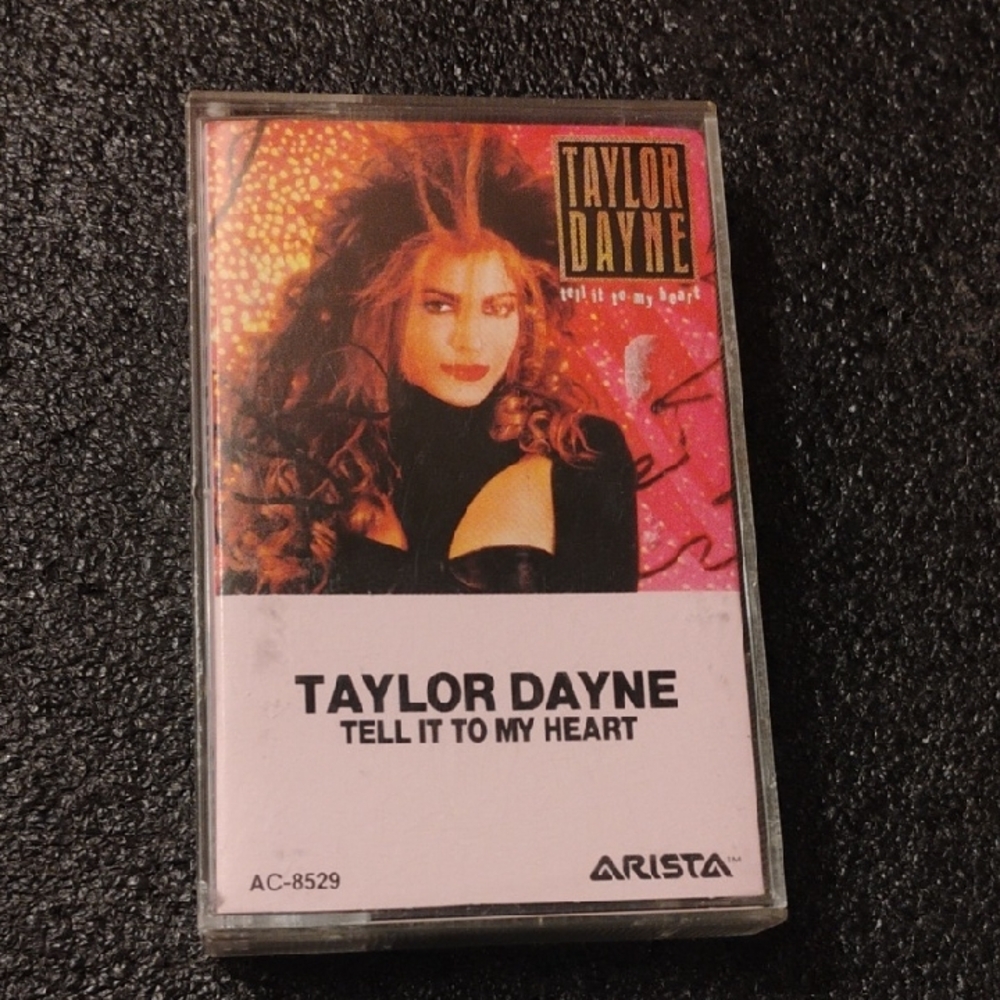 Taylor Dayne 'Tell It to My Heart' Cassette - Black and Pink